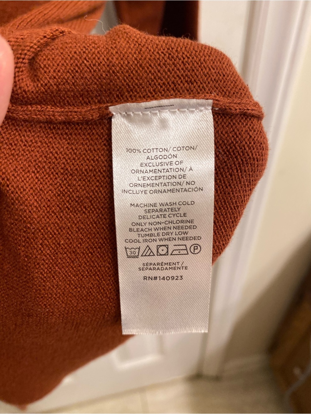 LOFT PERFECT FALL SWEATER Rust Crewneck Sweater Squirrels Motif Large NWT NATURE - Picture 7 of 16